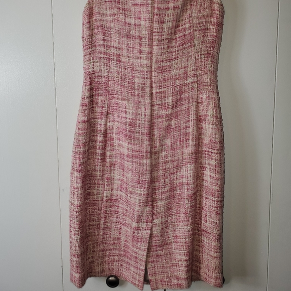 TALBOTS Pink Tweed Dress 4P - Picture 4 of 6
